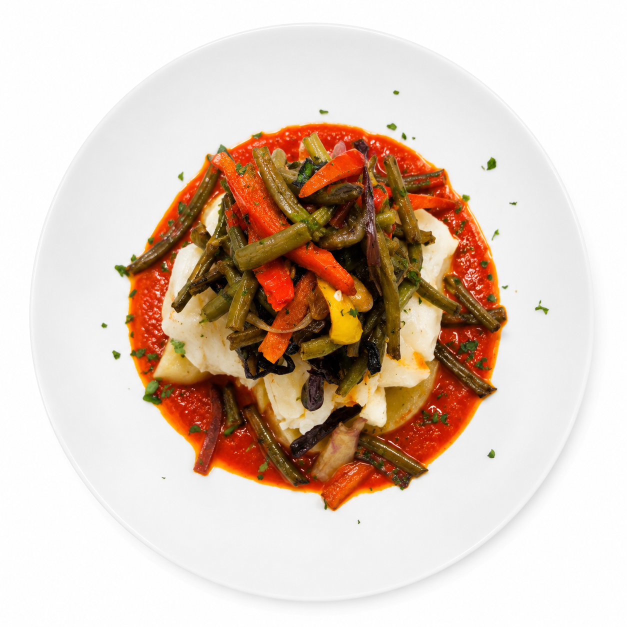 Lomo de bacalao confitado